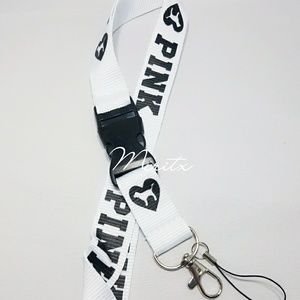 PINK lanyard/keychain/Id holder